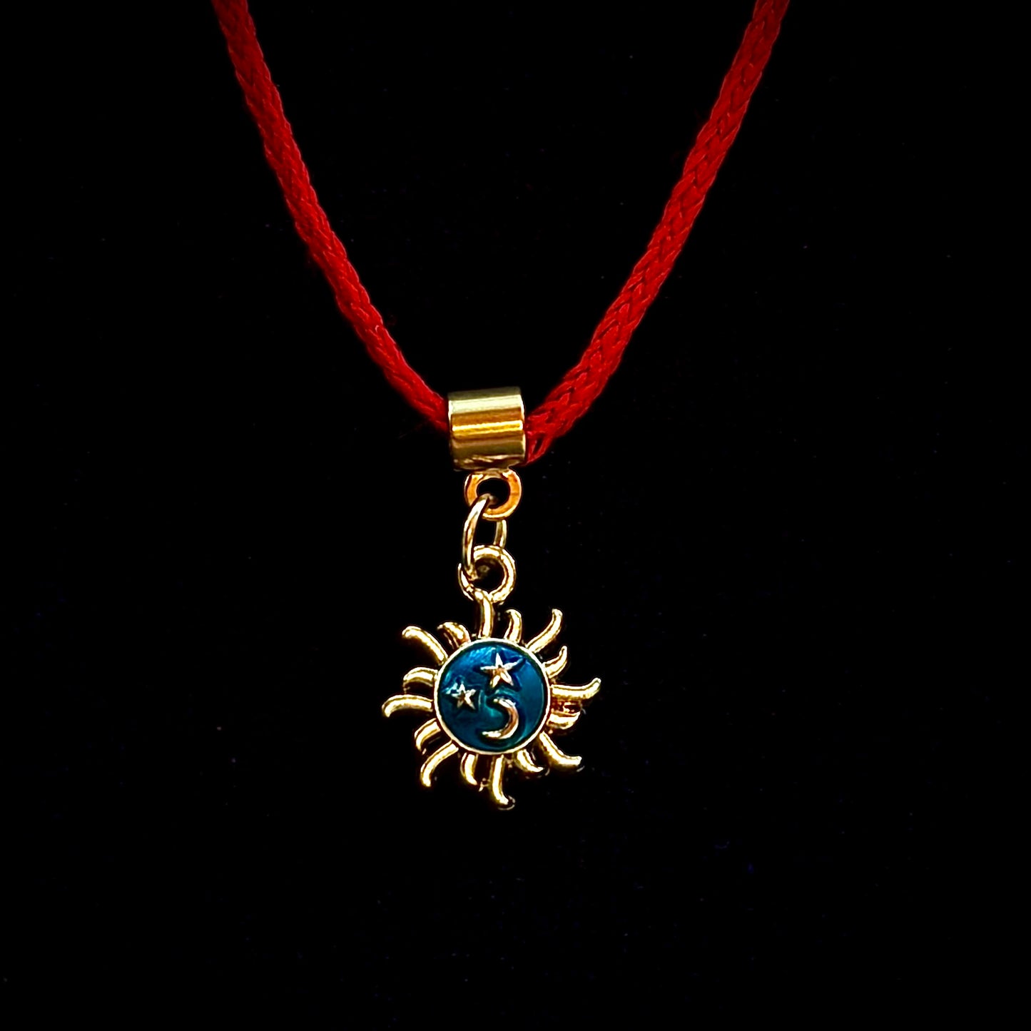 ENAMEL BLUE SUN CHOKER