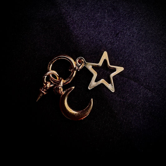 Crescent Star Triad in GOLD