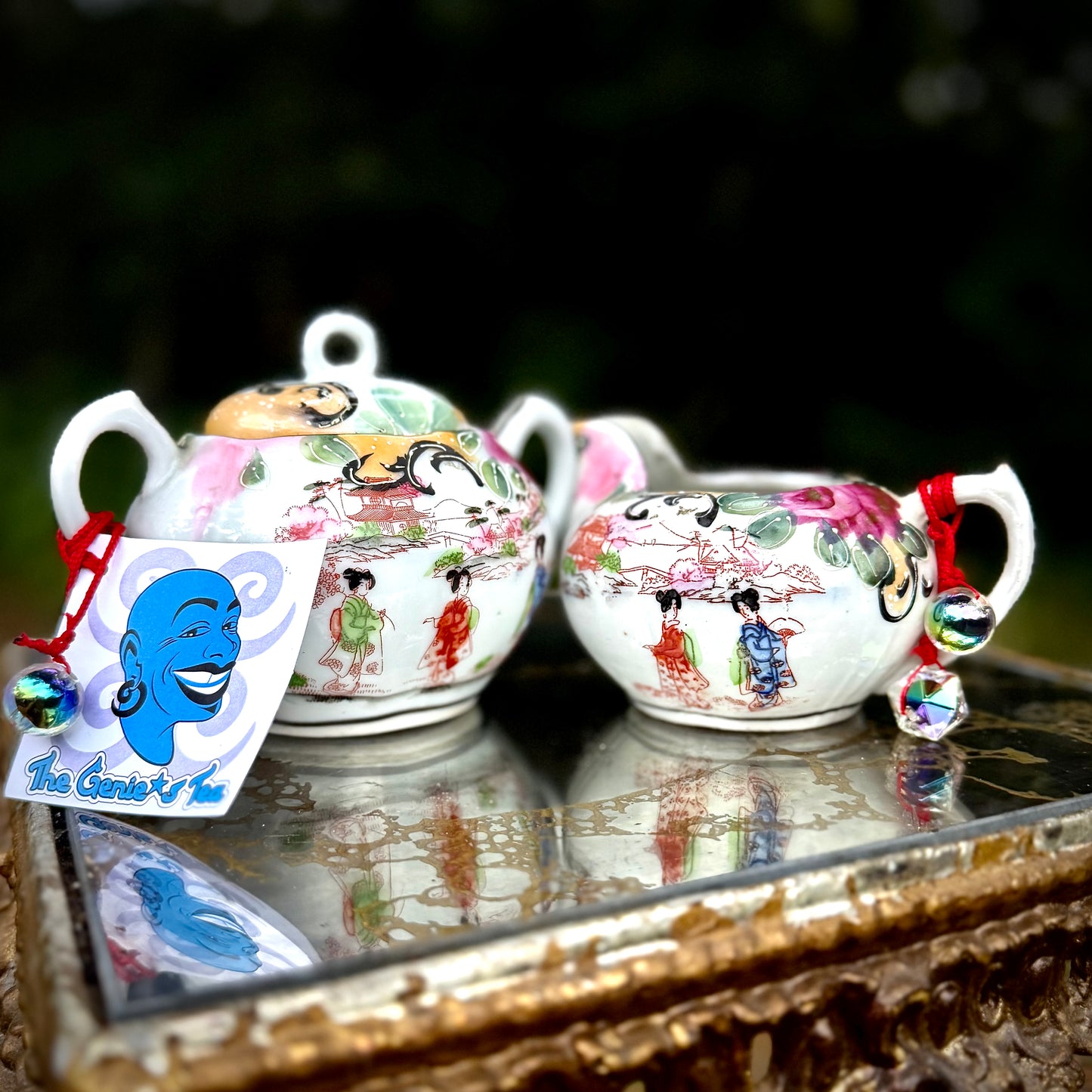 THE GENIE'S TEA - JAPANESE HAND PAINTED DUET