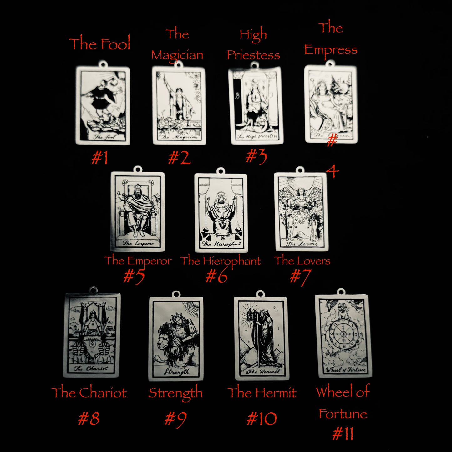 THE TAROT MAJOR ARCANA in Stainless Steel