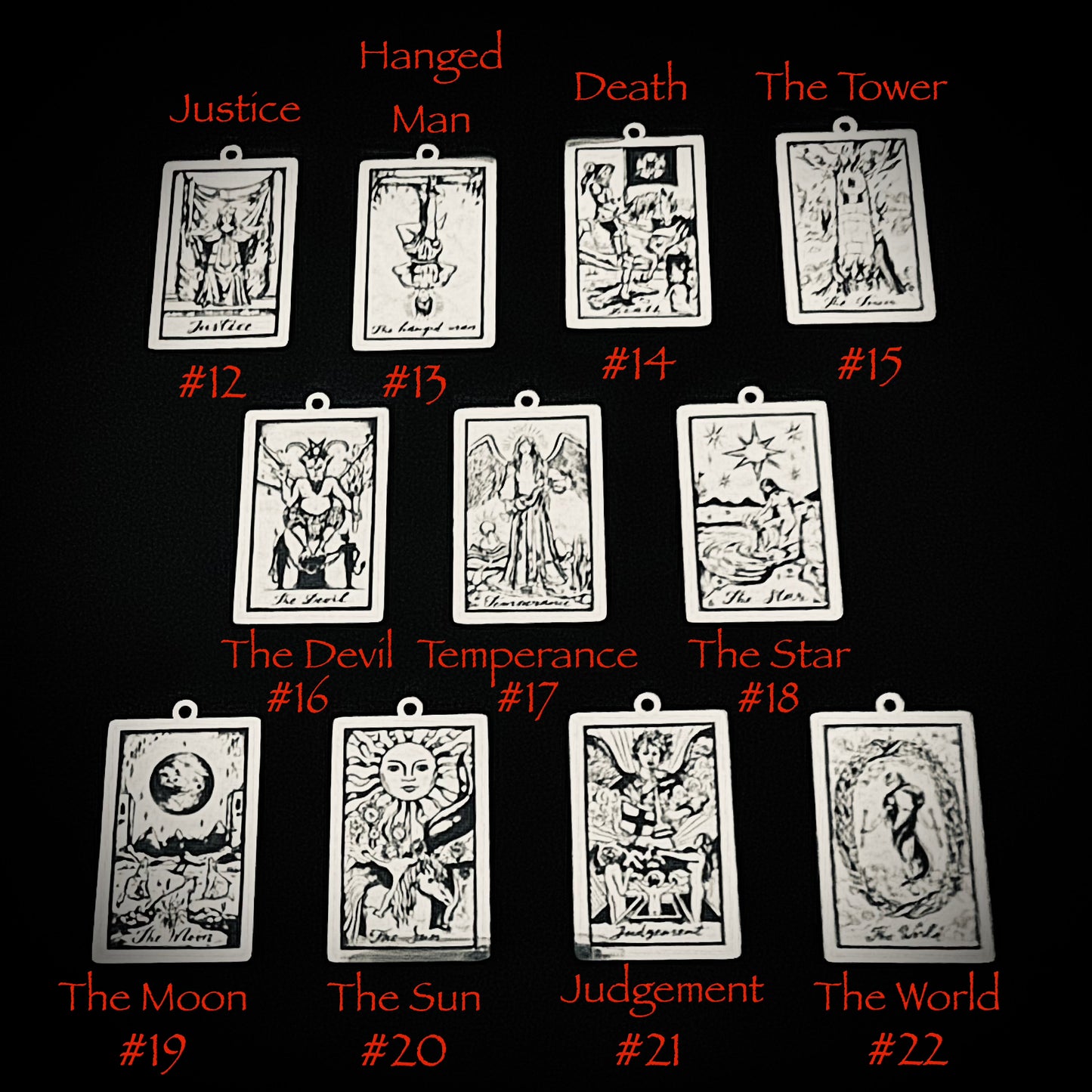 THE TAROT MAJOR ARCANA in Stainless Steel