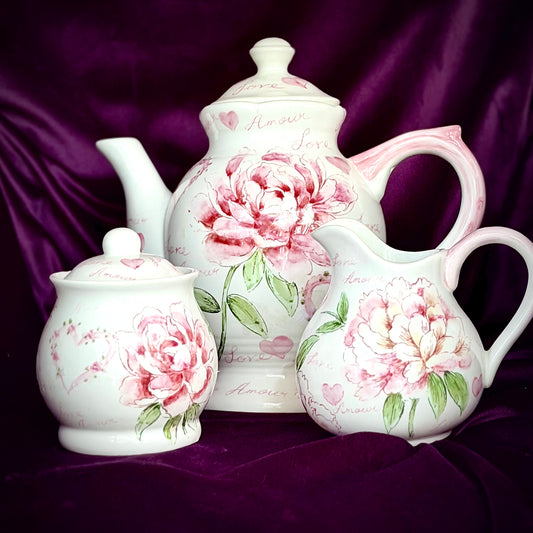 "TRUE ROMANCE" - Genie's Tea Three Piece Set