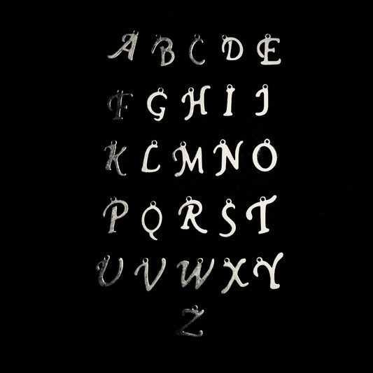 iTOTEM LETTERS IN SILVER STAINLESS STEEL